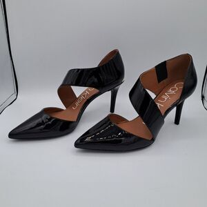 New in Box Calvin Klein Dressy Pumps Gella Kid Skin Black Size 9 Professional